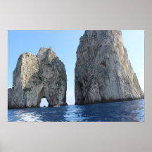 Faraglioni de Capri depuis la mer | Affiche photog