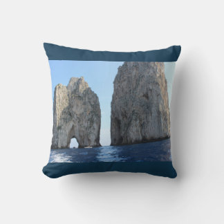 Faraglioni di Capri - coussin photographique bleu