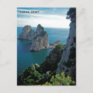 Faraglioni Rocks, carte postale de l'île de Capri