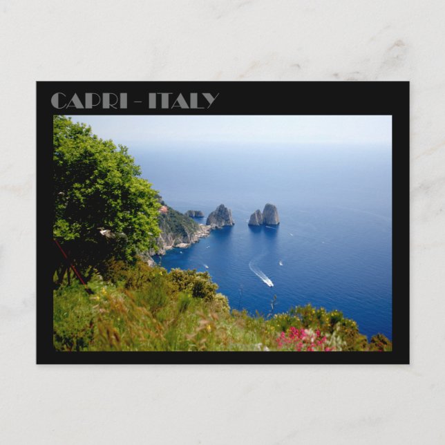 Faraglioni Rocks, carte postale de l'île de Capri (Devant)