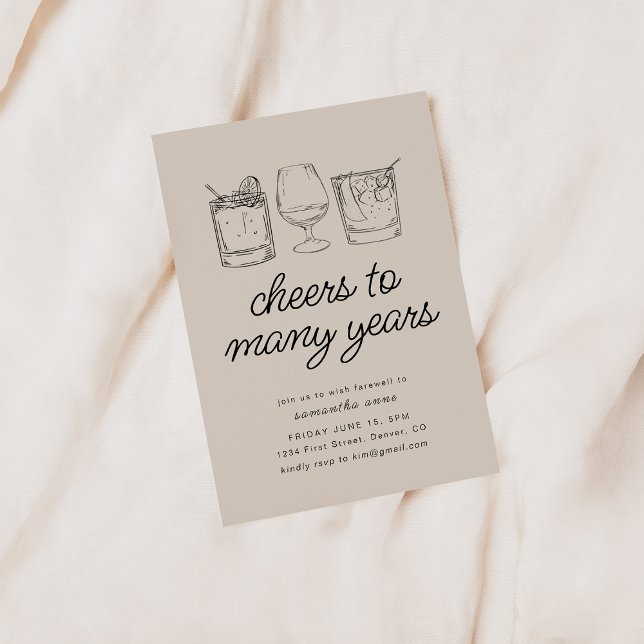 Farewell Moving Retirement Party Invitation Boisso (Créateur téléchargé)