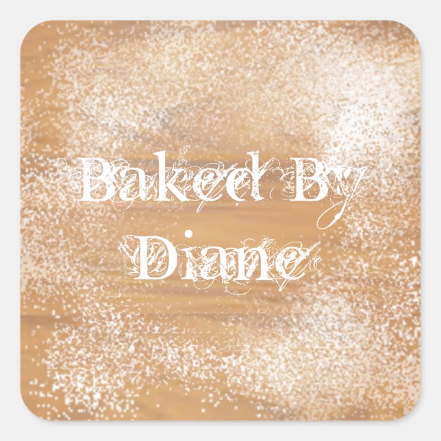 Farine Étiquette de boulangerie sur le plateau de  (Devant)