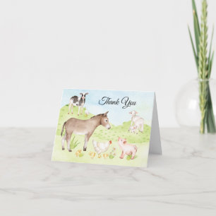 Farm Animal Merci Cartes