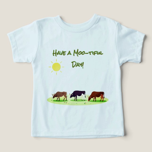 Farm Animals Cow T-Shirt (Design Recto)