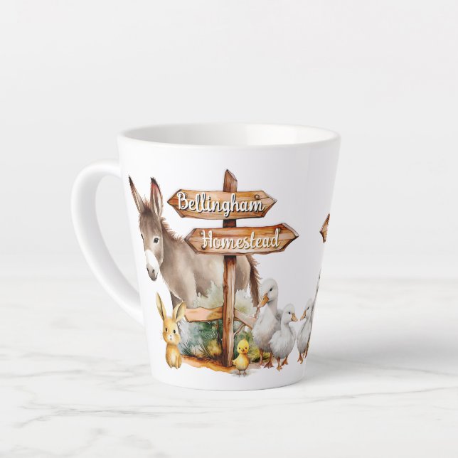 Farm Animals Custom Sign Mug (Angle gauche)