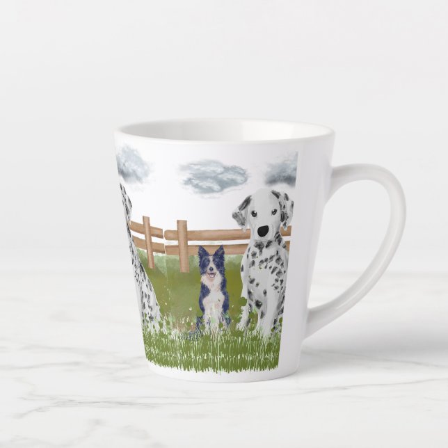 Farm Dog Duo Mug – Rustic Animal Art (Droite)