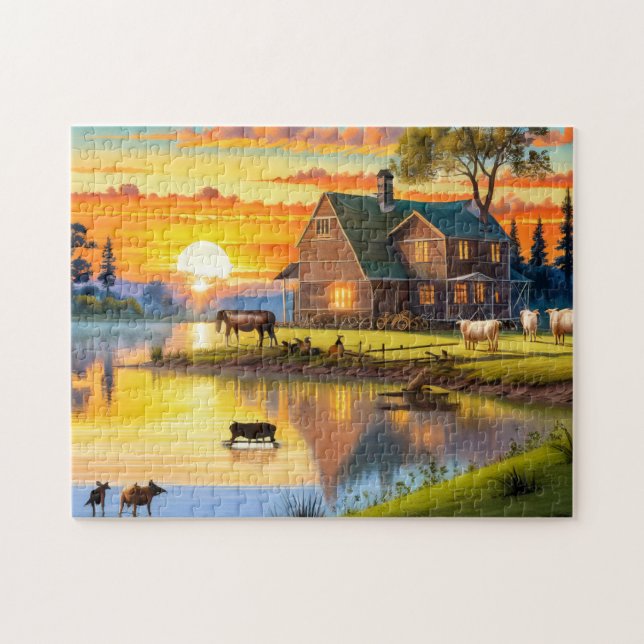 Farm House Easy Cerveau Art Puzzle Photo Puzzles I (Horizontal)