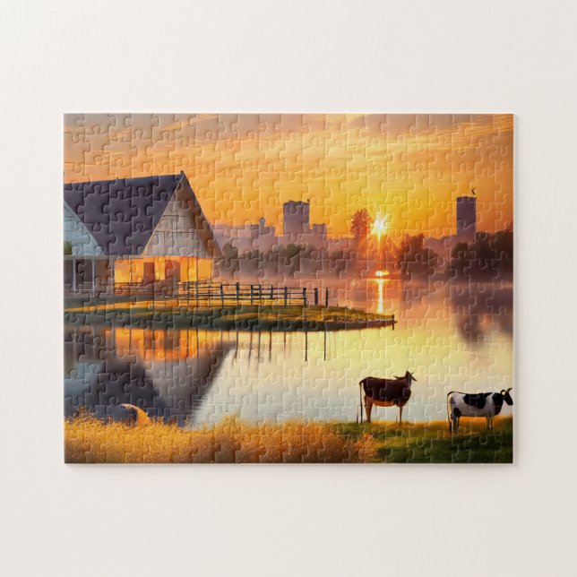 Farm Pond Easy Cerveau Art Puzzles Photo Puzzles I (Horizontal)