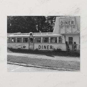 Farmer's Diner Vermont noir & blanc - Carte postal