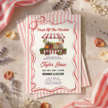 Farmers Market Bridal Shower Invitation