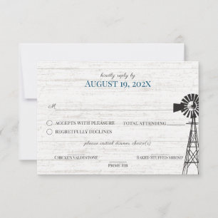 Farmhouse Windmill Réponse Invitation
