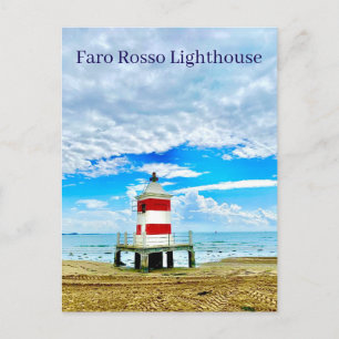 Faro Rosso Lighthouse Rouge Italie Carte postale