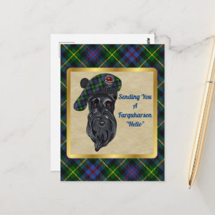 Farquharson Clan Badge & Carte Postale Tartan