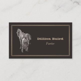 Farrier Shoe Carte de visite
