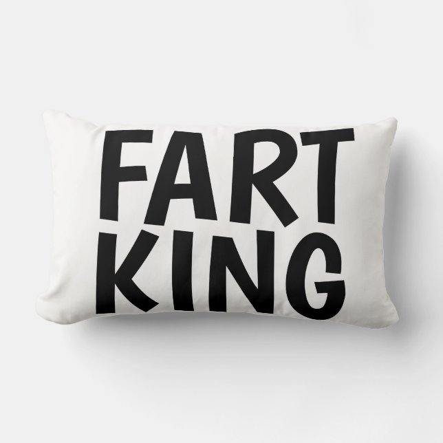 FART KING drôle Lumbar Coussins (Recto)