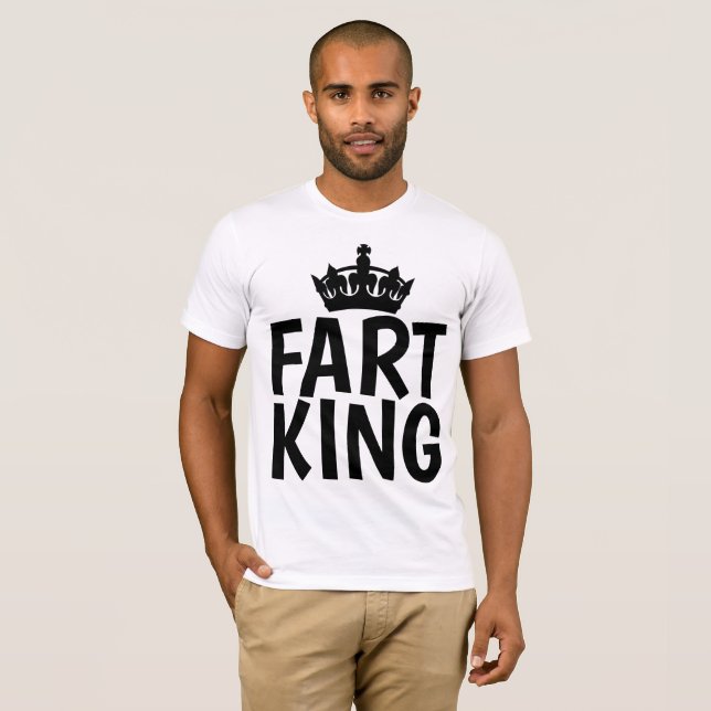 FART KING Funny T-shirts hommes (Devant entier)