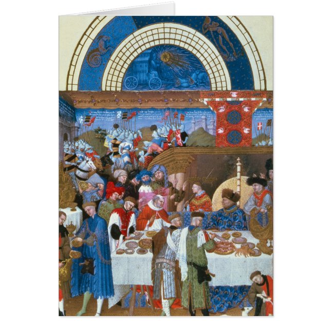 Fascimile de janvier : scène de banquet (Devant)