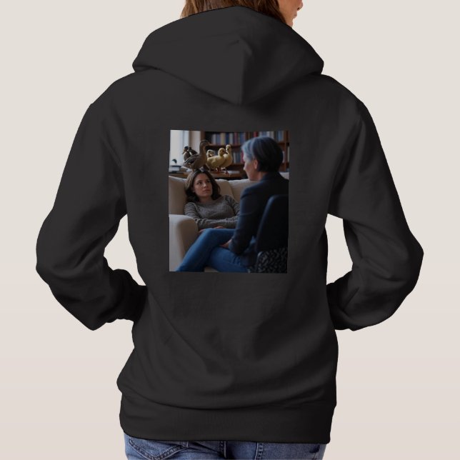 Fascination Pour Canards femme sweat à capuche noi (Dos)