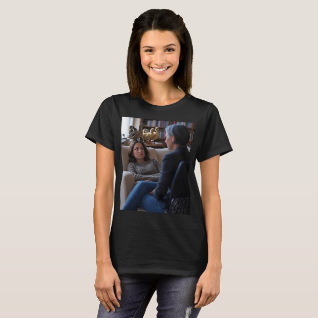 Fascination With Ducks women black T-shirt (Devant entier)