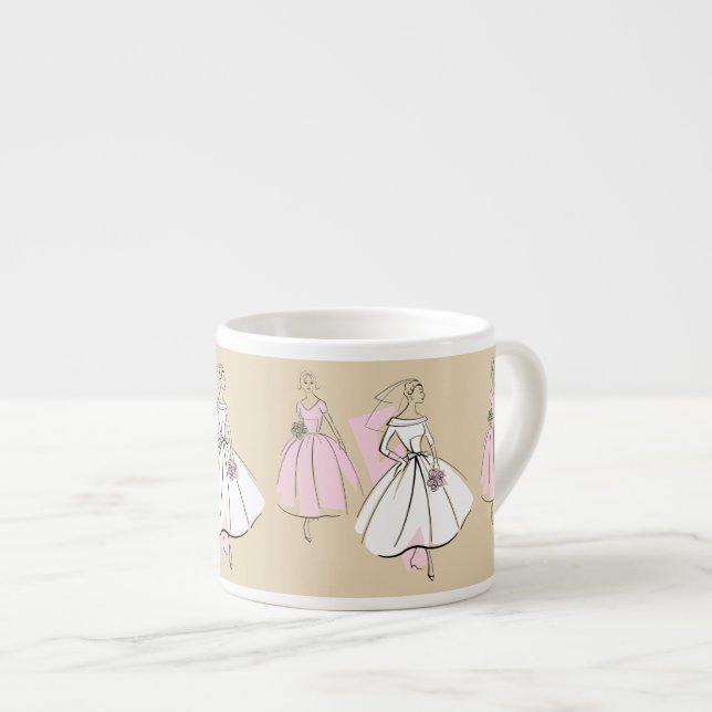 Fashion Bride Neutral Bridesmaid mug espresso (Devant droit)