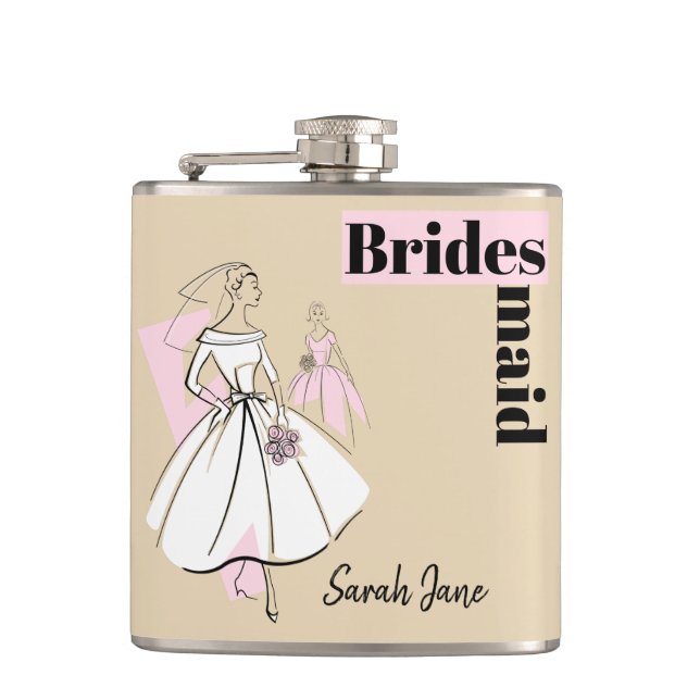 Fashion Bride Neutral Bridesmaid Nom flacon (Devant)