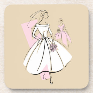Fashion Bride Neutral Groupe dessous de verre lièg