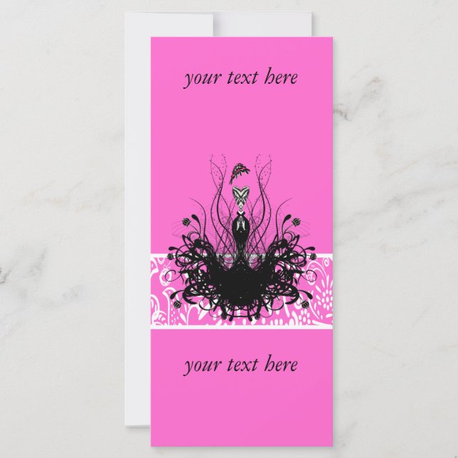 Fashion Diva Invitations, Flyers et Stickers (Devant)