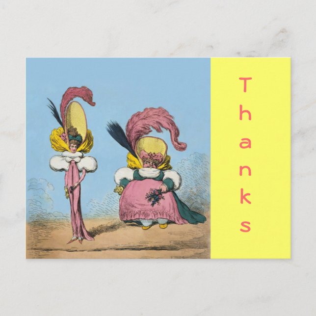 Fashion Funny ~ Carte postale / Invitations 4.25 x (Devant)