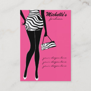 Fashion girl design carte de visite