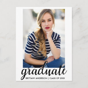 Fashion Graduation Party Photo Invitation W