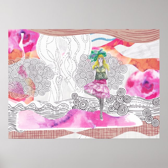 Fashion illustration Art Poster (Devant)