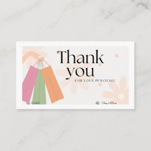 Fashion Shop Carte de visite - Floral Aesthetics
