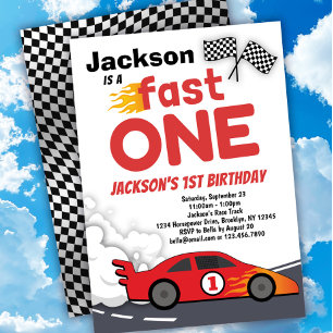 Fast ONE Race Car 1er Invitation anniversaire