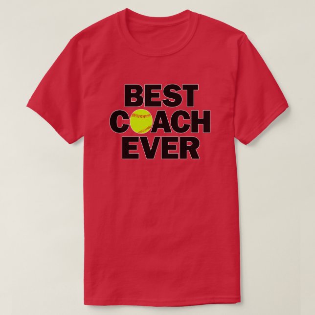 Fastpitch Softball Best Coach Ever T-shirt homme (Design devant)