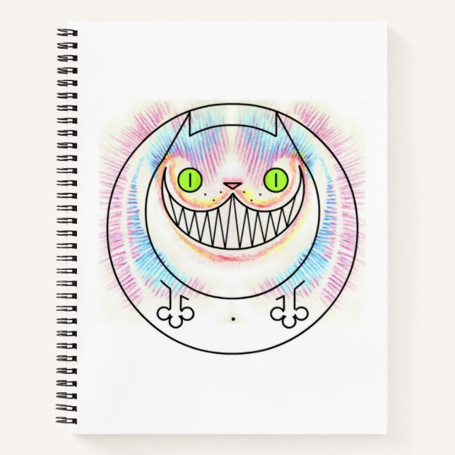 Fat Chat Happy Chat Cheshire Chat Carnet Spiral Ch (Devant)