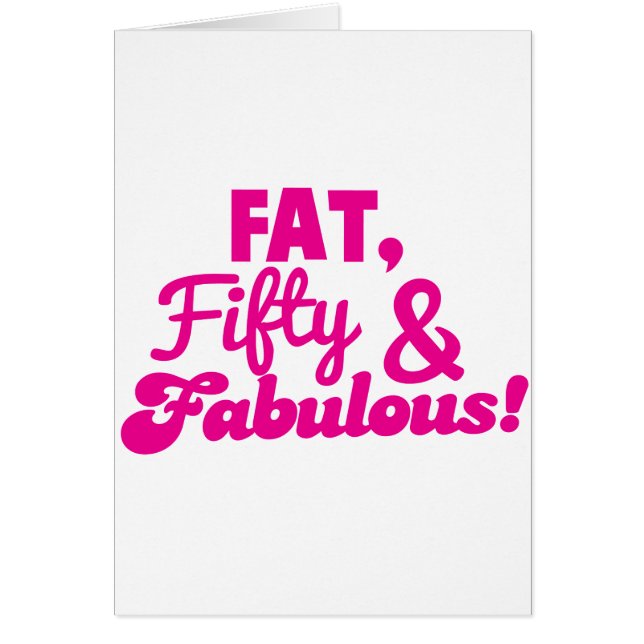 FAT cinquante 50 et FABULEUX (Devant)
