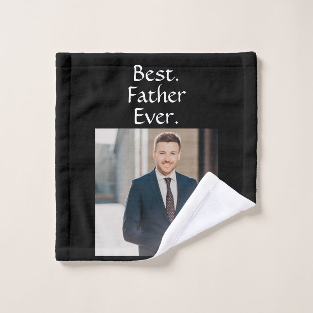 Father Photo Collage Custom Giant (Gant de toilette)