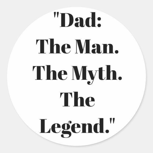 Father's Day Gift Sticker (Devant)