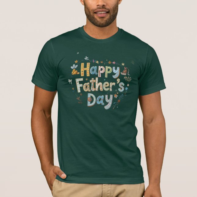 "Father's Day T-Shirt – World's Best Dad | Unique  (Devant)