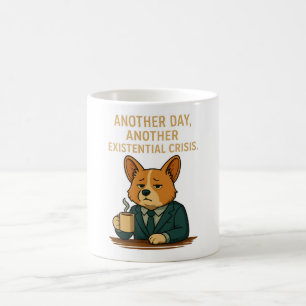 Fatigué chien de bureau Mug pour le stress de trav