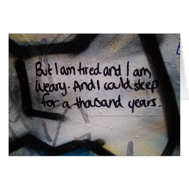 Fatigué et las (Devant horizontal)