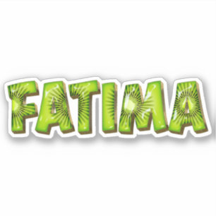 Fatima Nom Kiwi Design Autocollant Sticker