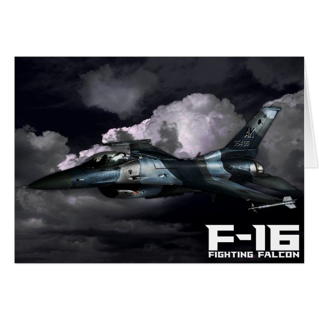Faucon F-16 de combat (Devant horizontal)
