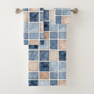 Fausse crème denim bleu jean douche de mariage