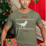 Fausse Dinosaur Elf Sweat de Noël Fausse Chemise<br><div class="desc">Cette conception a été créée par art numérique. Vous pouvez modifier le style de cette chemise en choisissant Plus > sous l'option de style. Il peut être personnalisé en cliquant sur le bouton personnaliser et en modifiant la couleur, en ajoutant un nom, des initiales ou vos mots préférés. Contactez-moi à...</div>