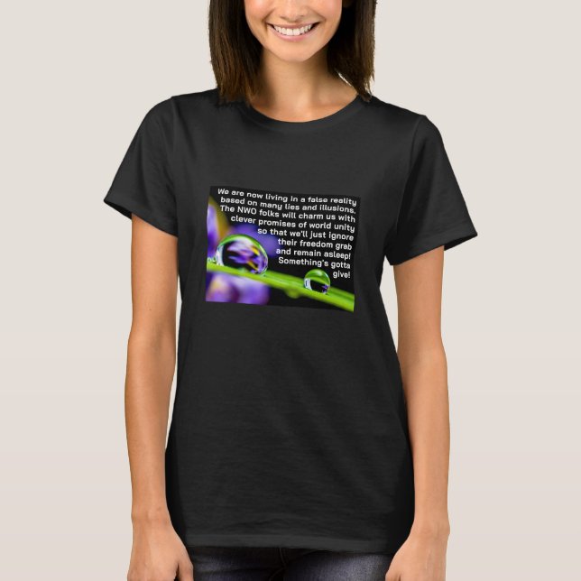 Fausse réalité (sombre) T-shirt (Devant)