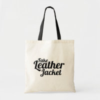 Fausse veste en cuir - sac fourre-tout