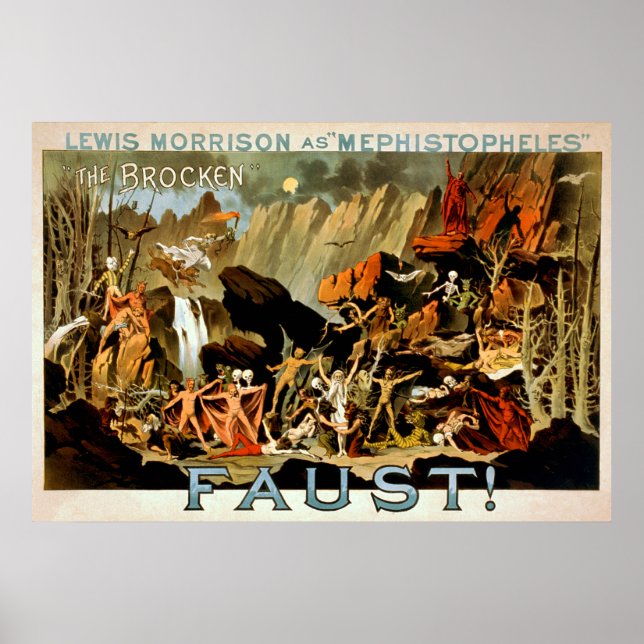 Faust 1887 - Poster de théâtre (Devant)