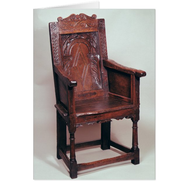 Fauteuil avec dos en arc et côtés en boîte (Devant)