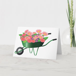 Fauteuil Roulant Plein De Fleurs Cartes De Voeux